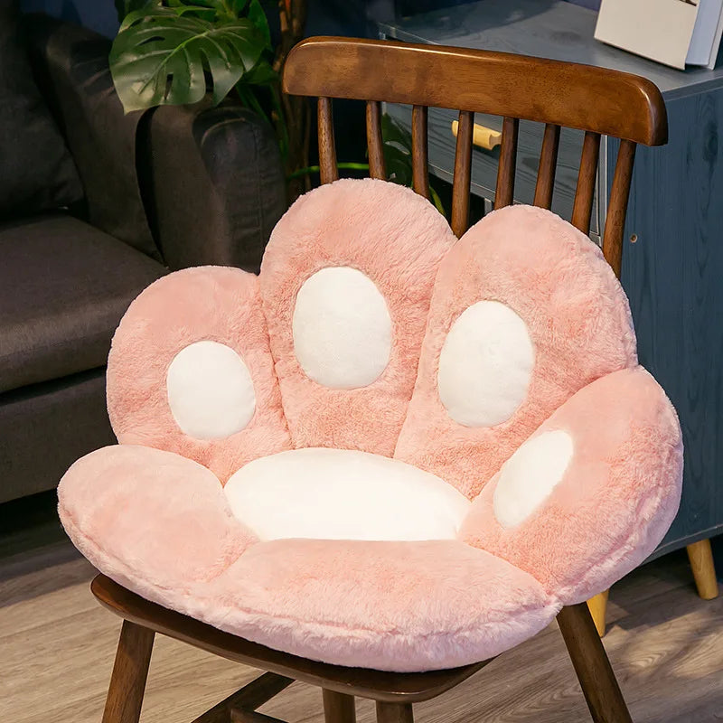 NONECN Cat Paw Shape Chair Cushion Plush Seat Pad Pillow