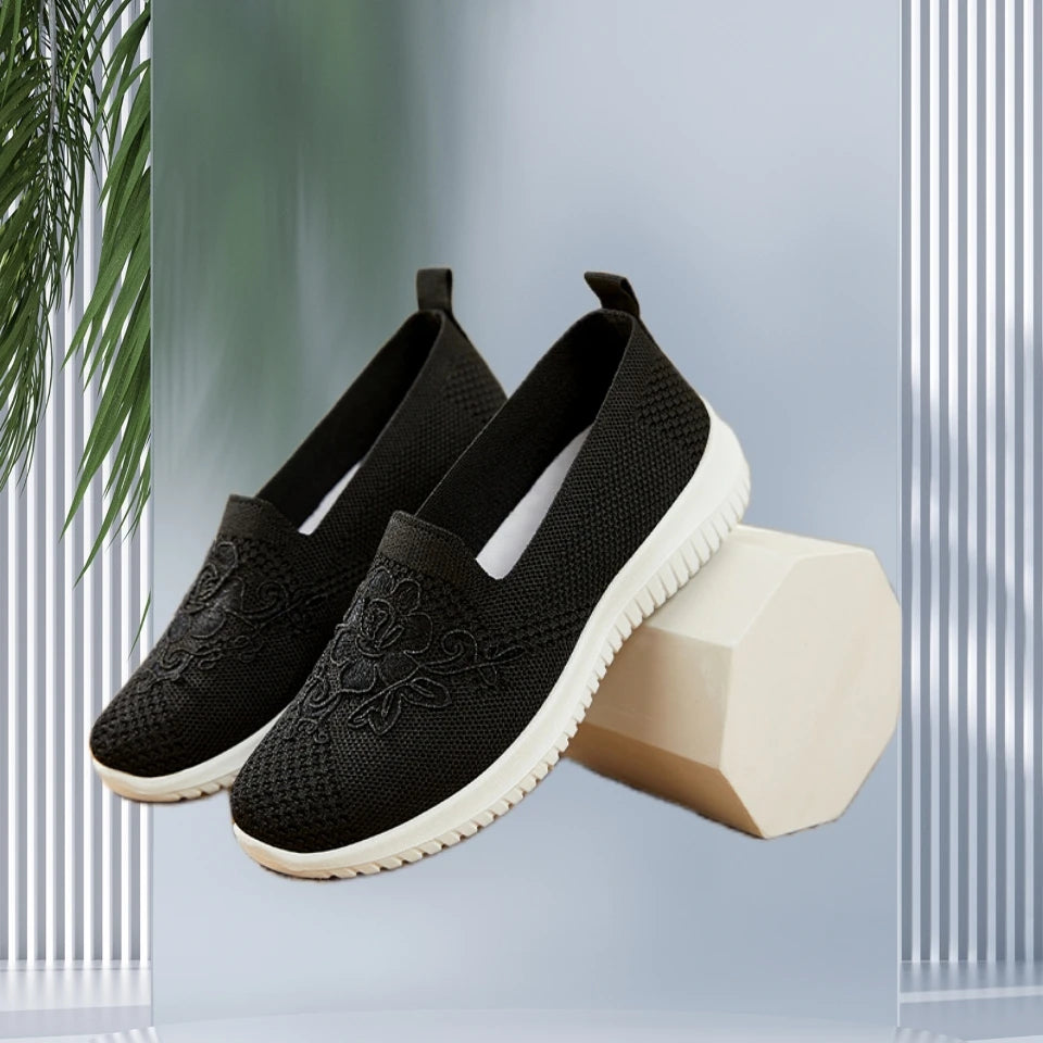 Womens Breathable Mesh Flats Slip On Casual Loafers Lightweight