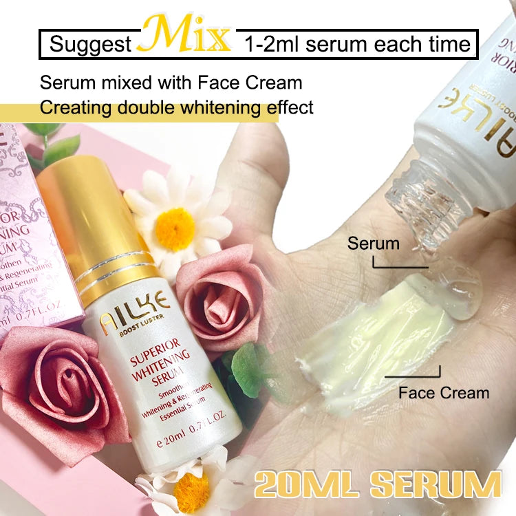 AILKE Whitening Cream With Collagen For Dark Spots Wrinkles Freckles