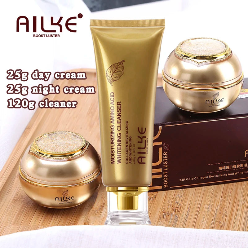 AILKE Whitening Cream With Collagen For Dark Spots Wrinkles Freckles