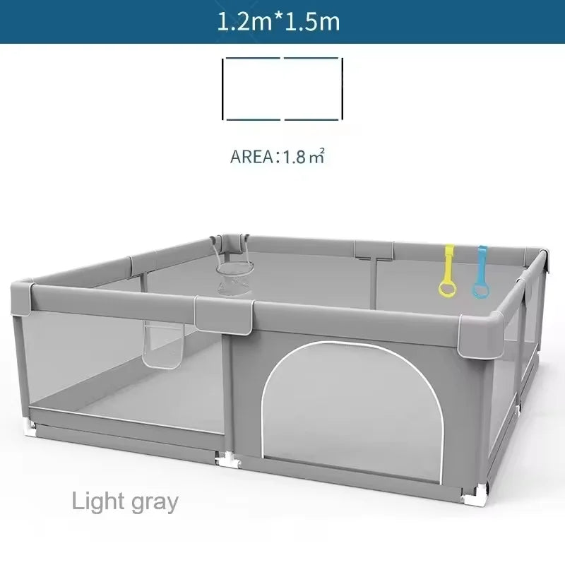 IMBABY Baby Playpen Playground With Ball Box And Safety Fence