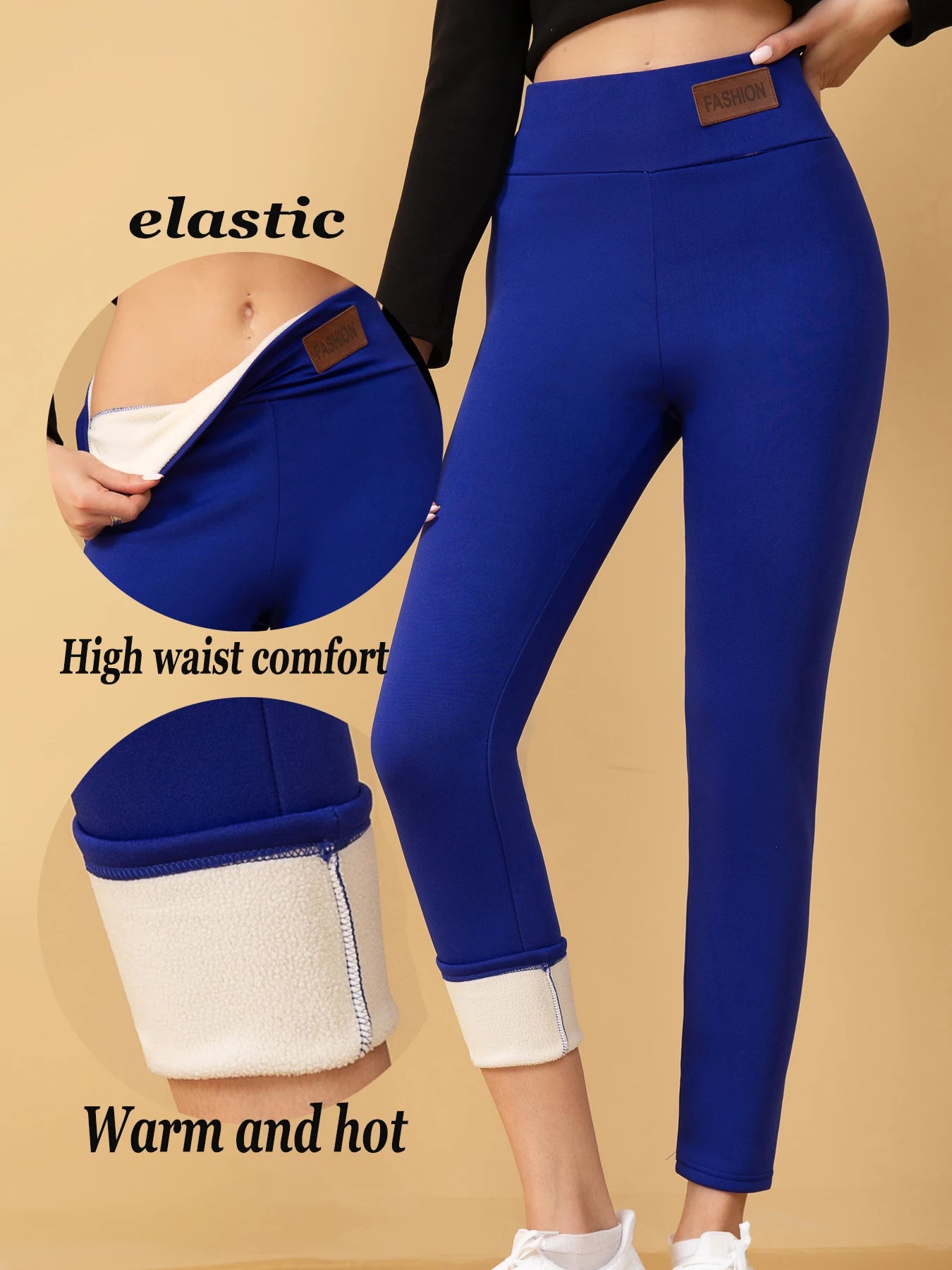 4 Pack Winter Warm Leggings For Women High Waist Fleece Lined