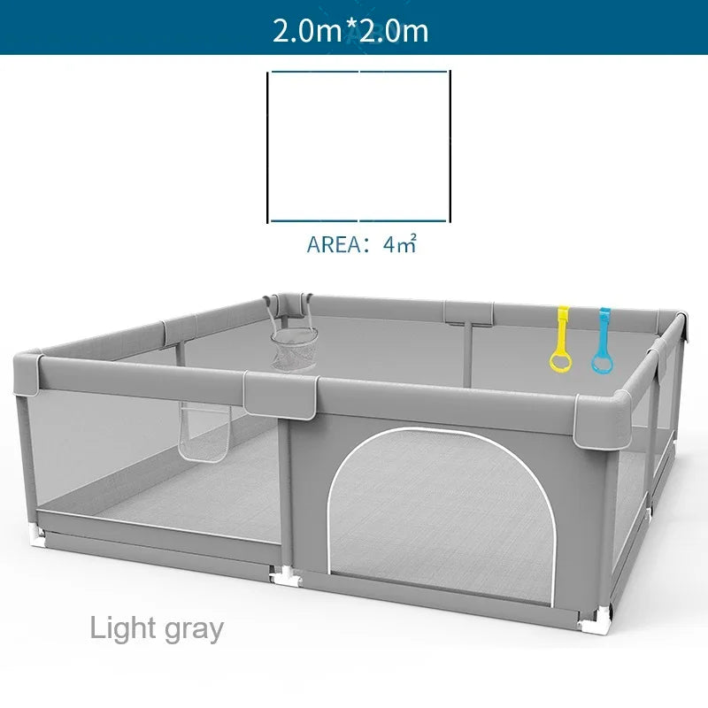 IMBABY Baby Playpen Playground With Ball Box And Safety Fence