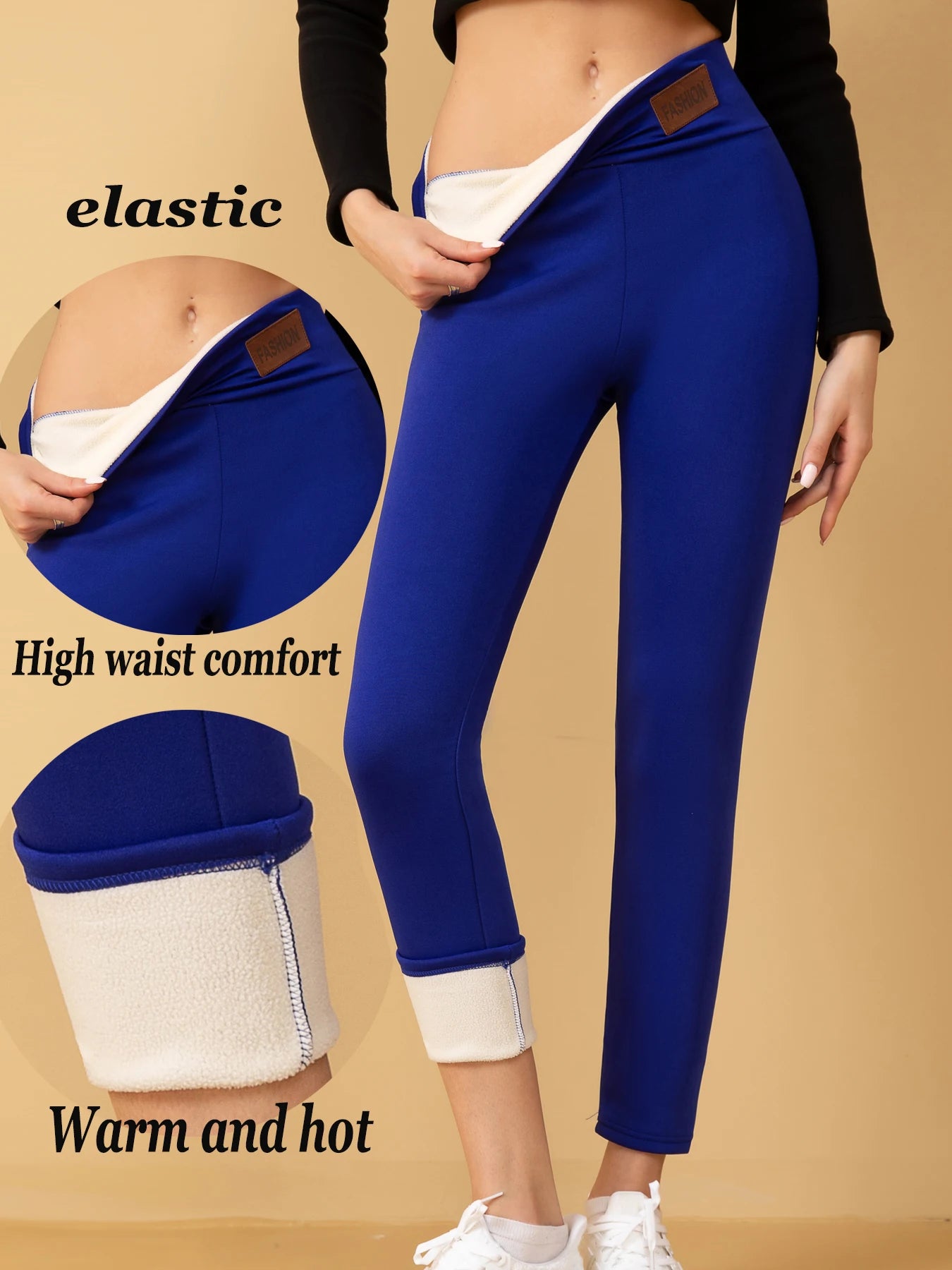 4 Pack Winter Warm Leggings For Women High Waist Fleece Lined