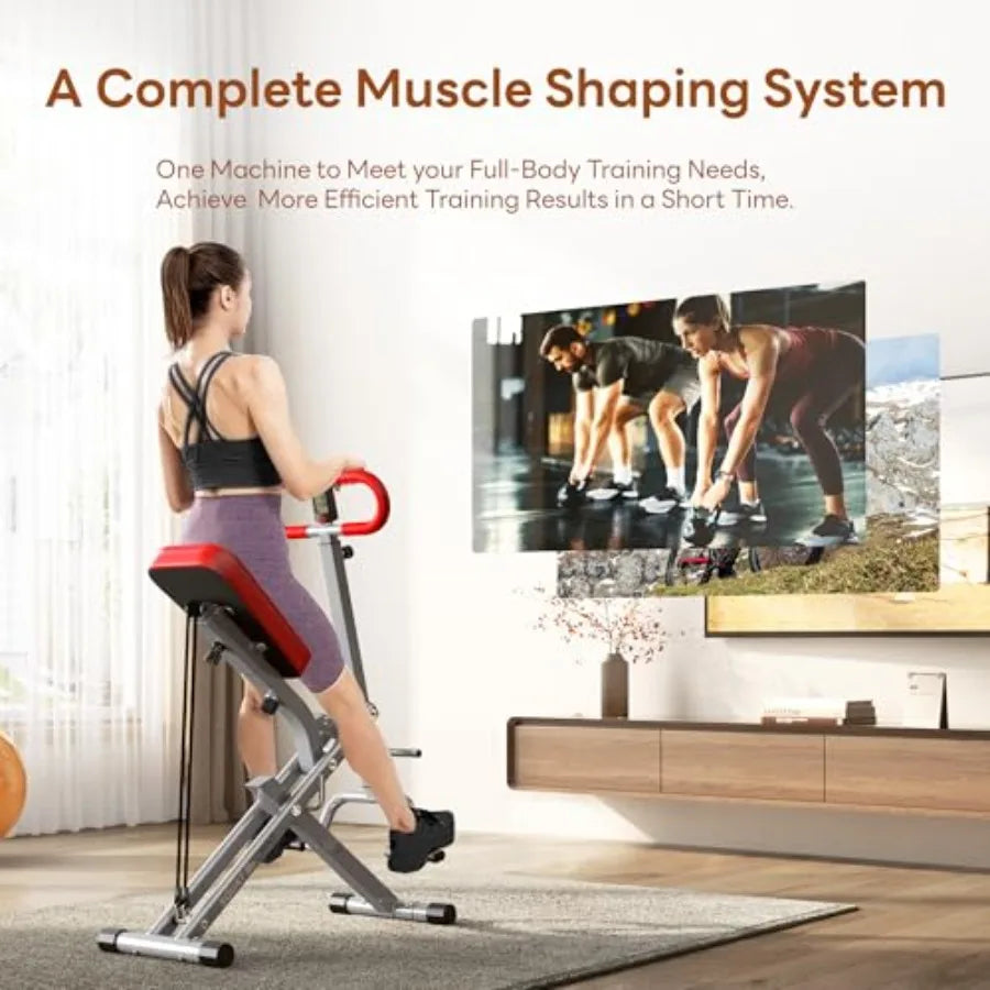 XMSJ Squat Machine for Home Gym with Adjustable Resistance