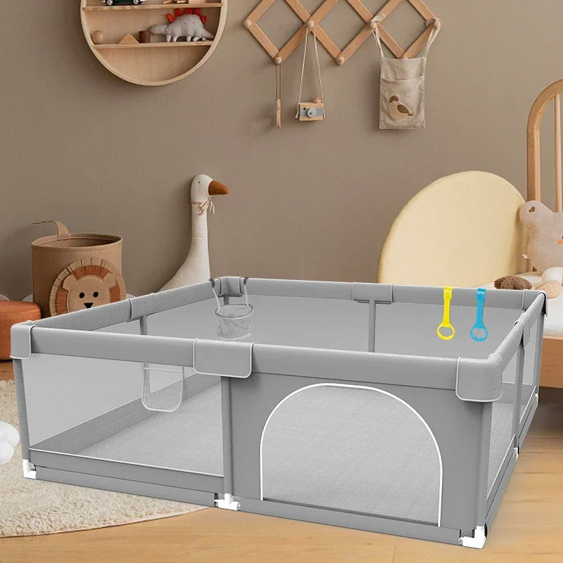 IMBABY Baby Playpen Playground With Ball Box And Safety Fence