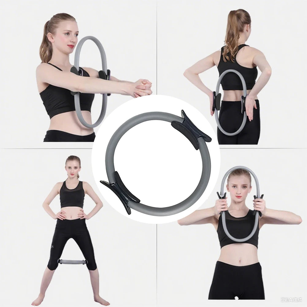 Portable Pilates Ring Fitness Circle With Non Slip Handles
