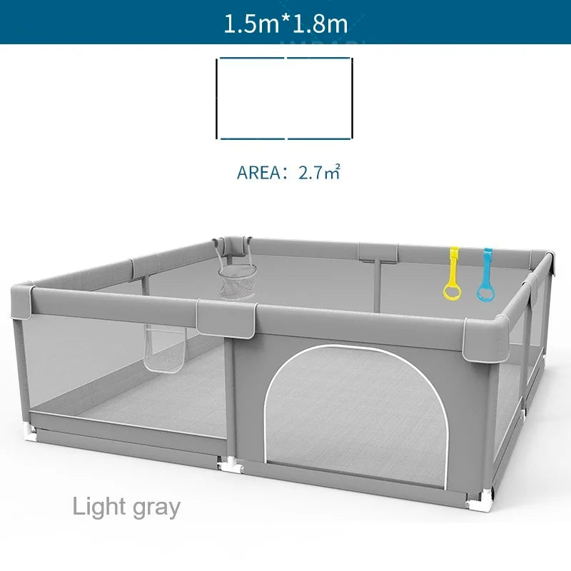 IMBABY Baby Playpen Playground With Ball Box And Safety Fence
