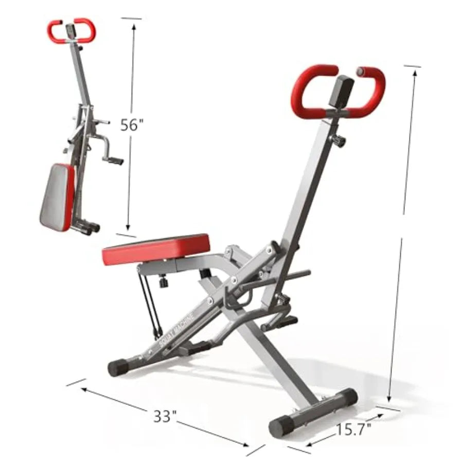 XMSJ Squat Machine for Home Gym with Adjustable Resistance