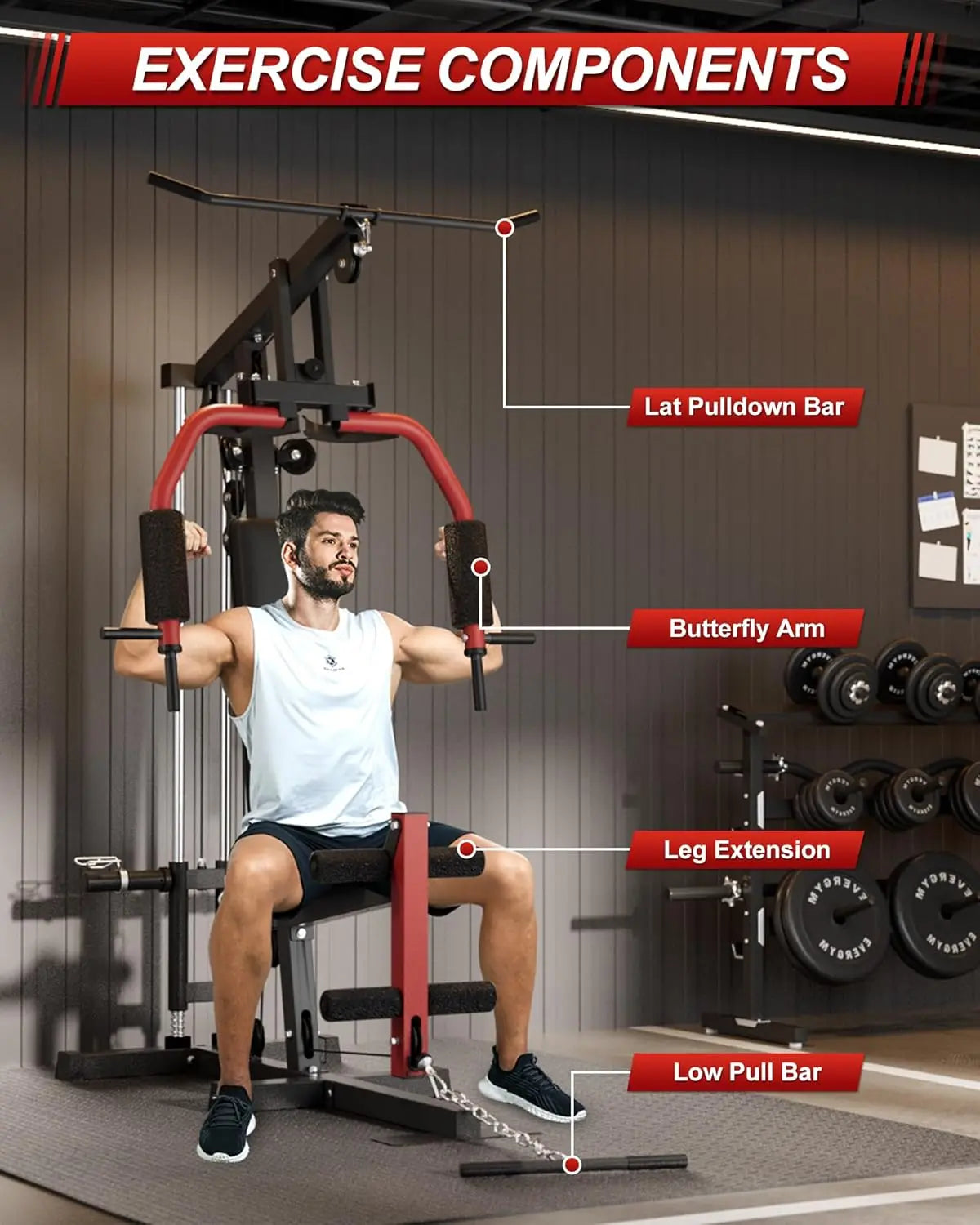 HiMISS All In One Home Gym Machine For Body Strength
