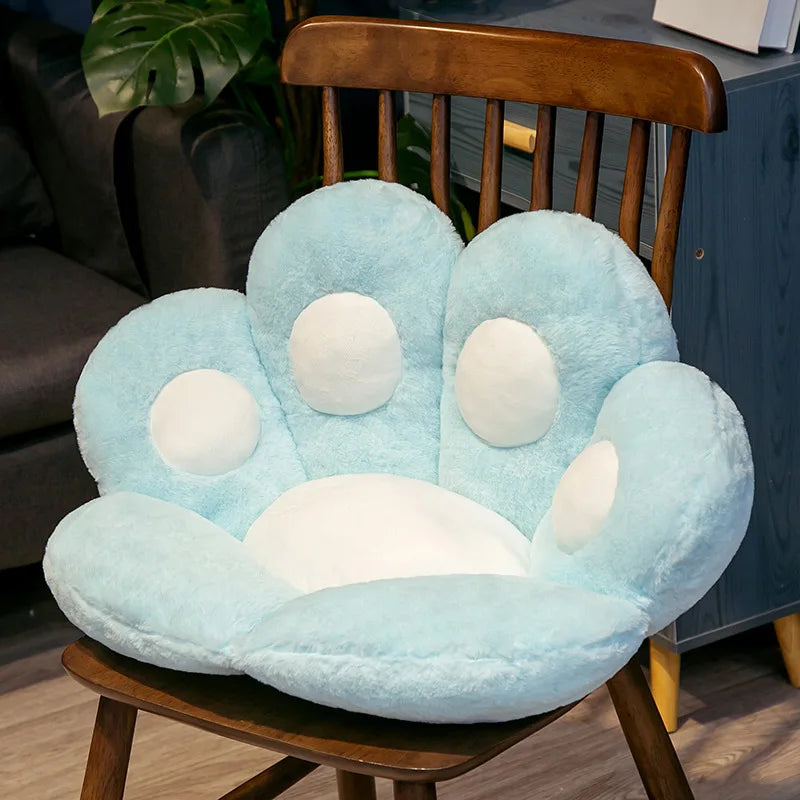 NONECN Cat Paw Shape Chair Cushion Plush Seat Pad Pillow