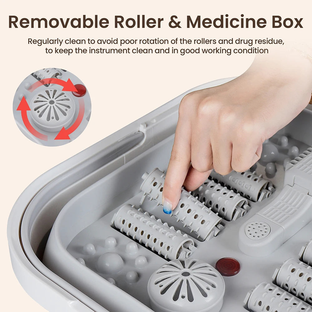 Foreverlily Portable Thermostatic Foot Massage Tub Foldable
