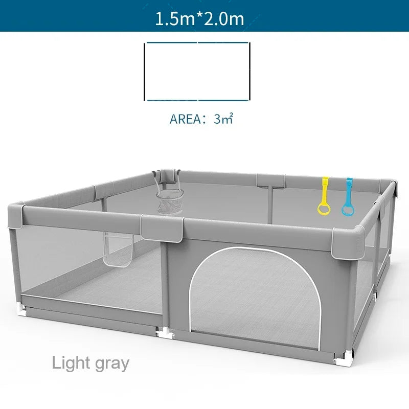 IMBABY Baby Playpen Playground With Ball Box And Safety Fence