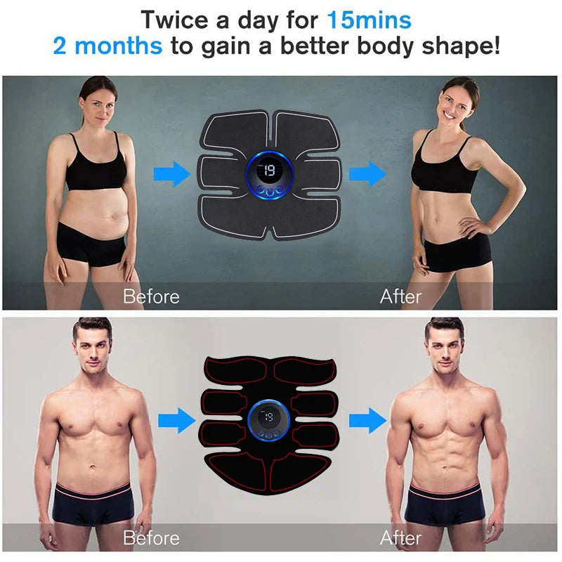 EMS Muscle Stimulator Abs Trainer USB Rechargeable Massager