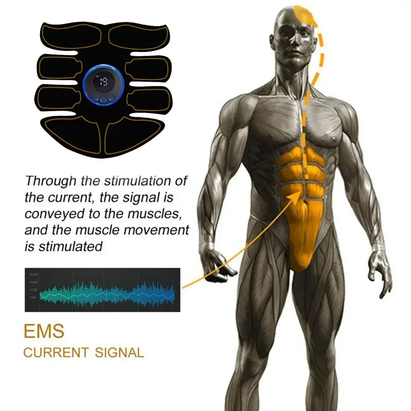 EMS Muscle Stimulator Abs Trainer USB Rechargeable Massager