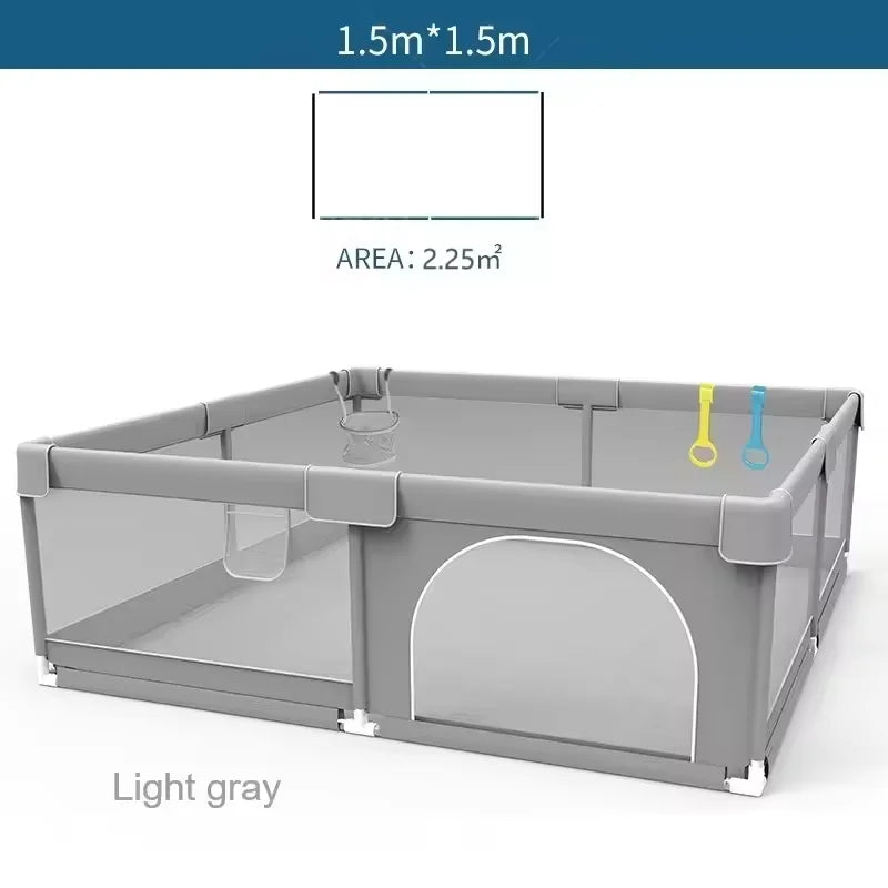 IMBABY Baby Playpen Playground With Ball Box And Safety Fence