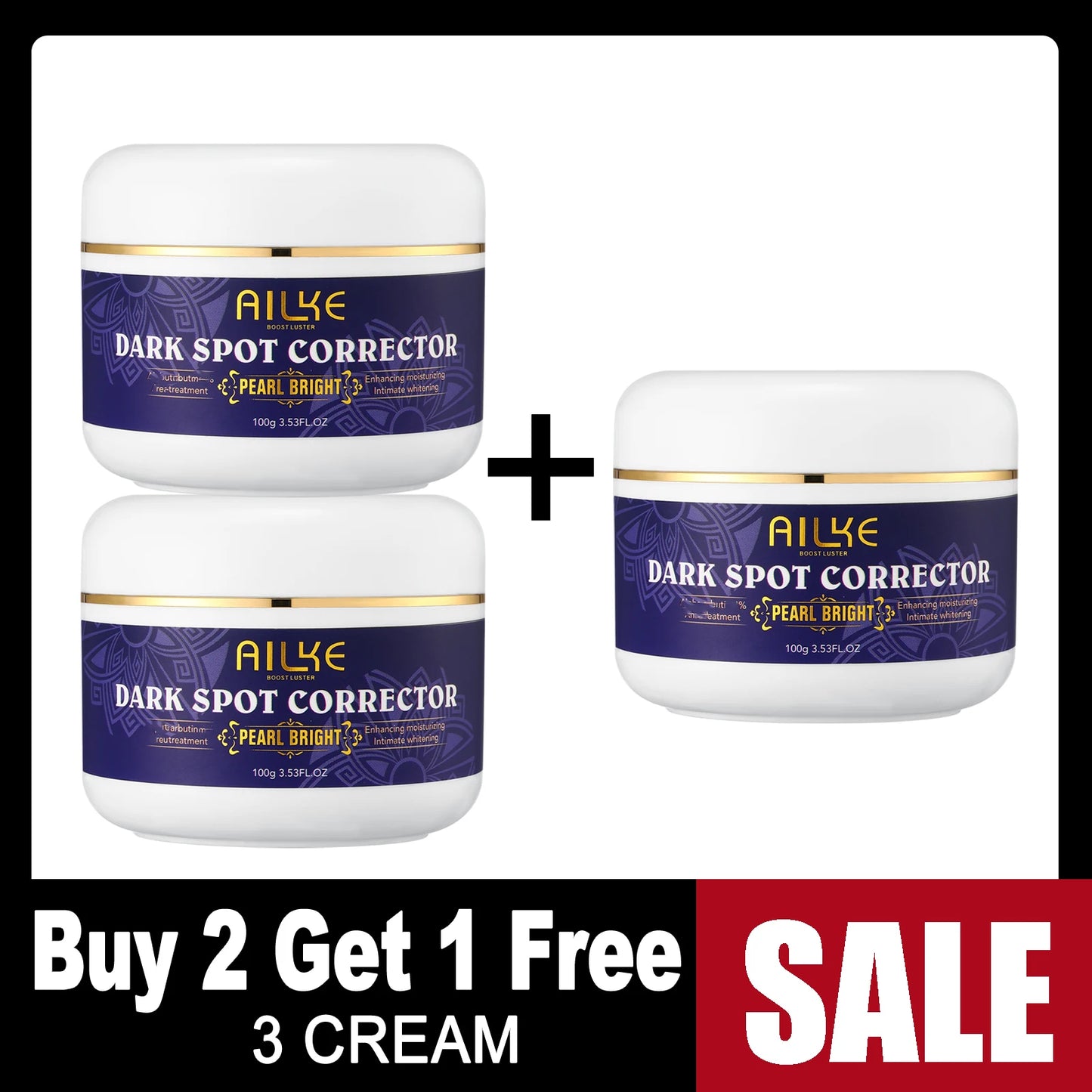 AILKE Glutathione Dark Spots Remover Cream for Face