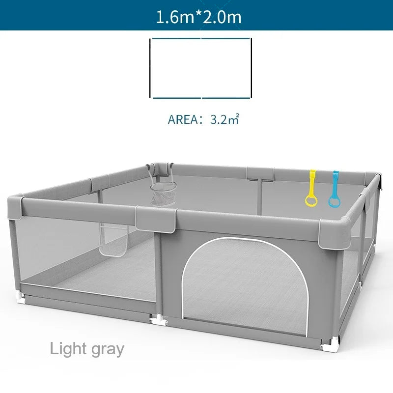 IMBABY Baby Playpen Playground With Ball Box And Safety Fence