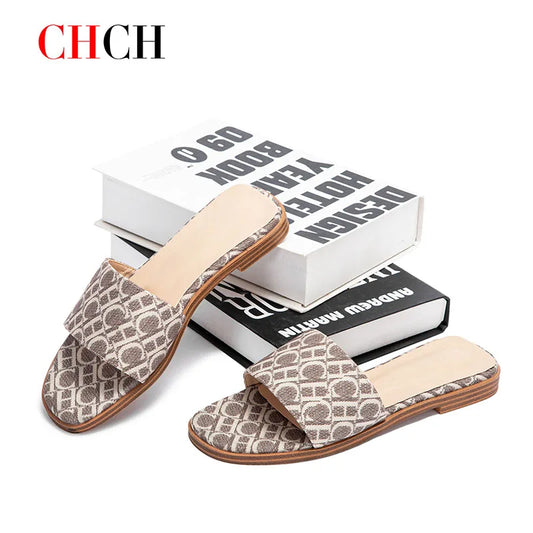 CHCHCN Womens Slippers Anti Slip Rubber Insole Comfort Sandals