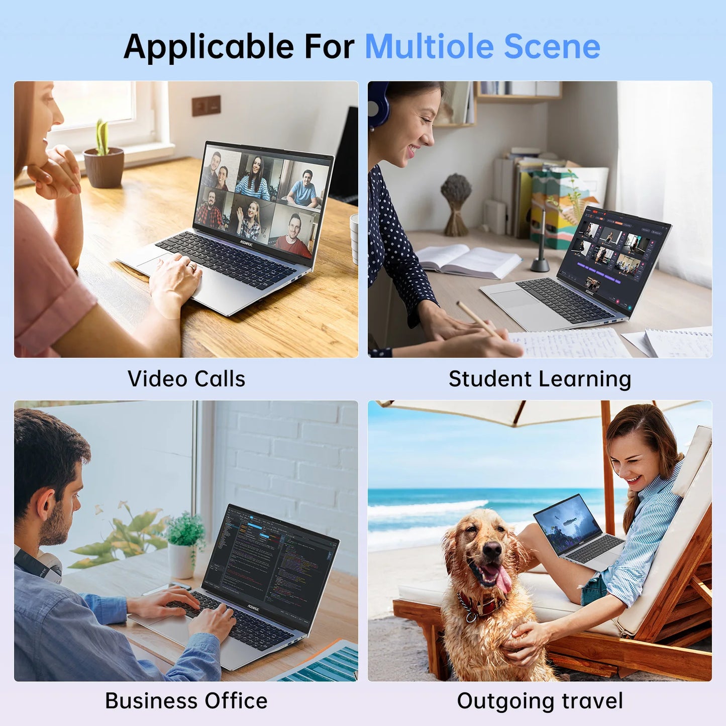 ACEMAGIC Laptop 15.6'' FHD Intel Alder Lake N97 up to 3.6GHz 16GB DDR4 512GB SSD with Windows 11 Laptop Gaming Office Computer