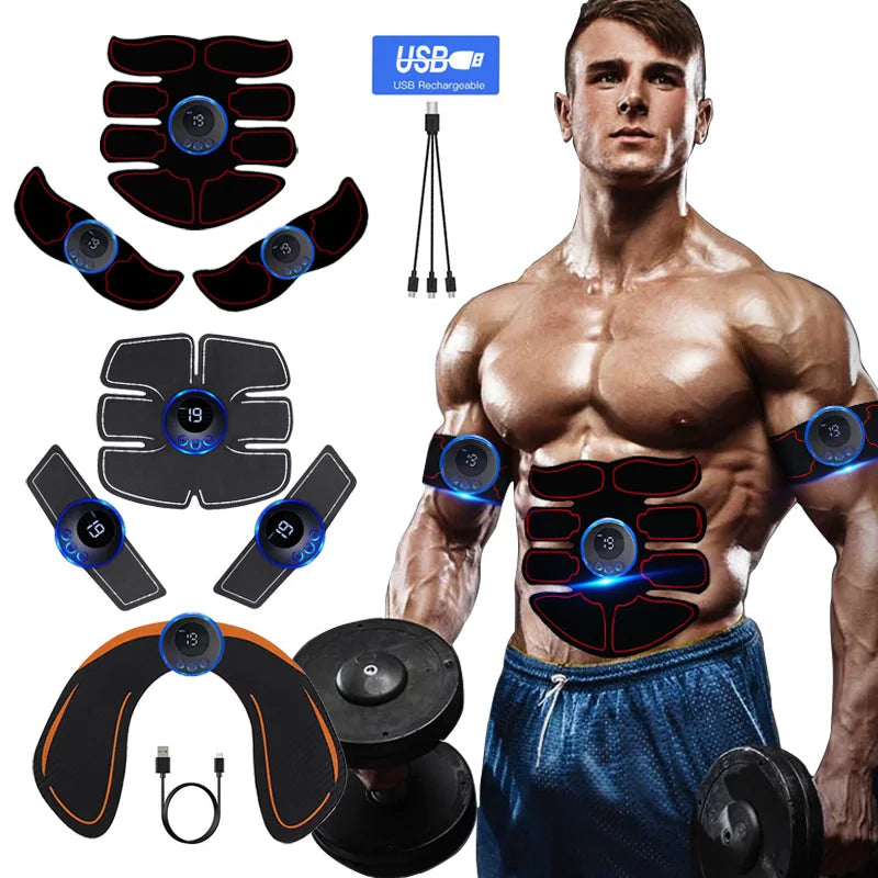 EMS Muscle Stimulator Abs Trainer USB Rechargeable Massager