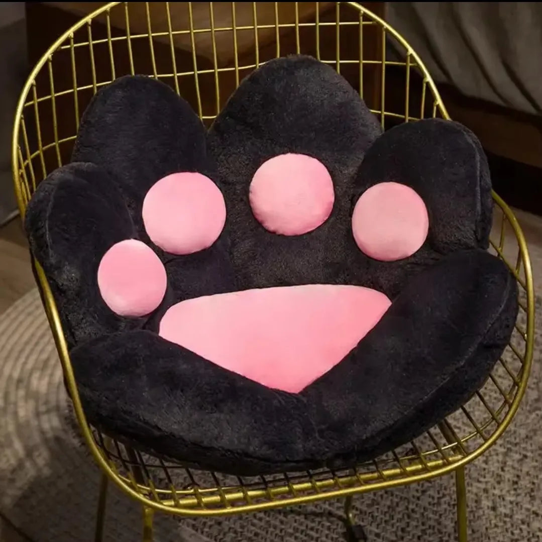NONECN Cat Paw Shape Chair Cushion Plush Seat Pad Pillow