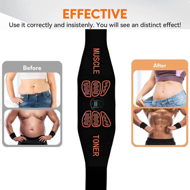 LGFU Abdominal EMS Muscle Stimulator Toning Belt Waist Trainer