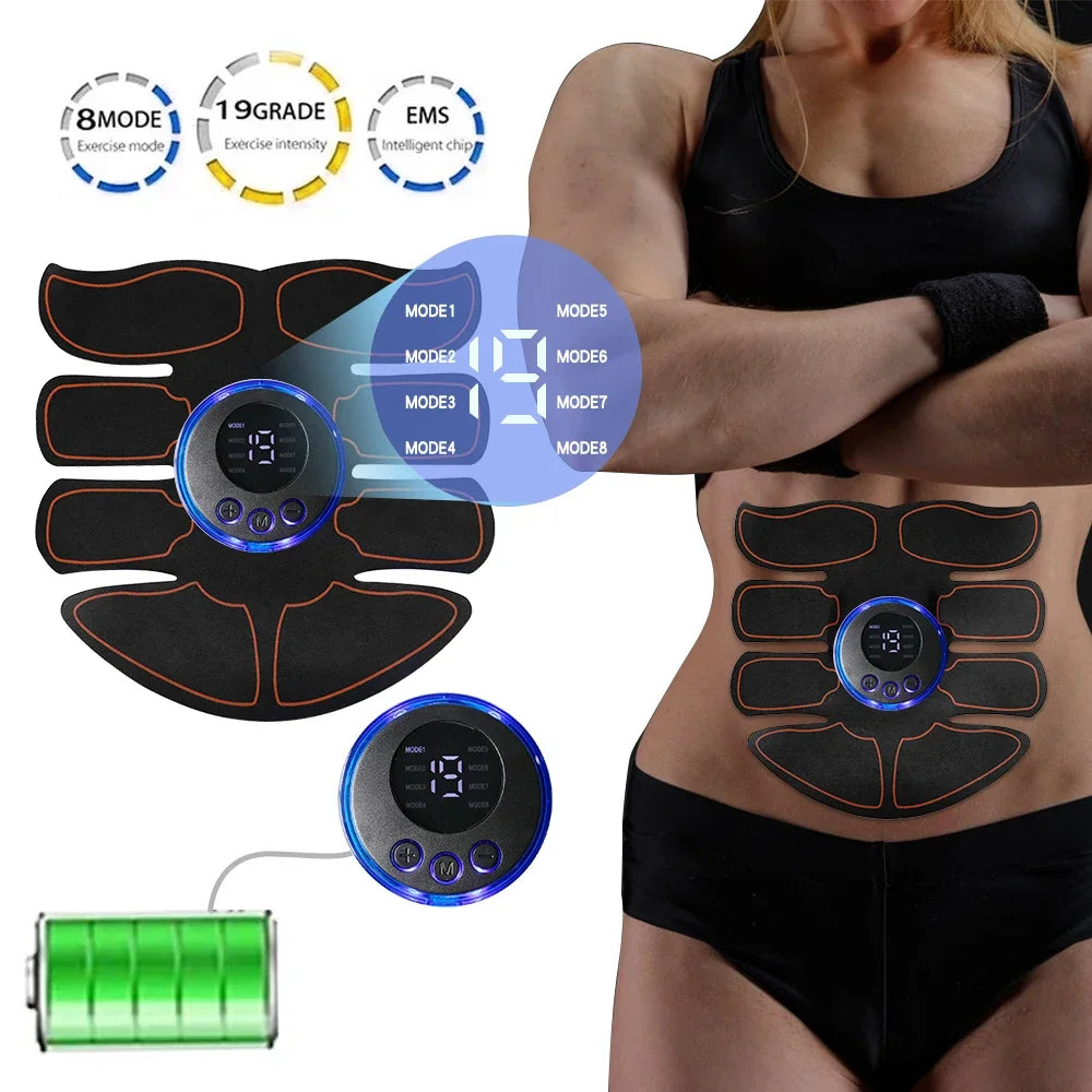 Raiuleko 8 Modes EMS Wireless Muscle Stimulator For Abs Training